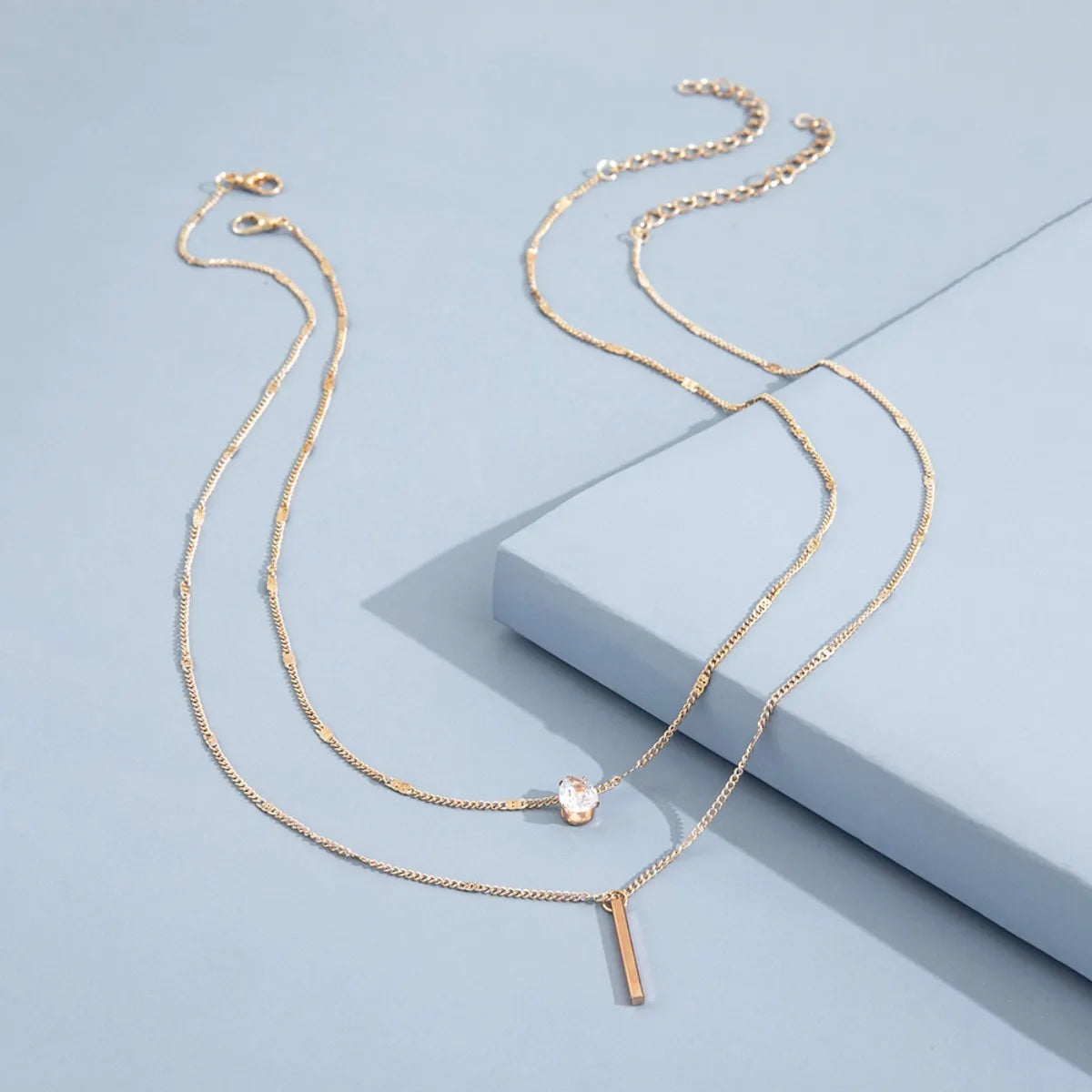 Glam Star & Heart Collarbone Necklace