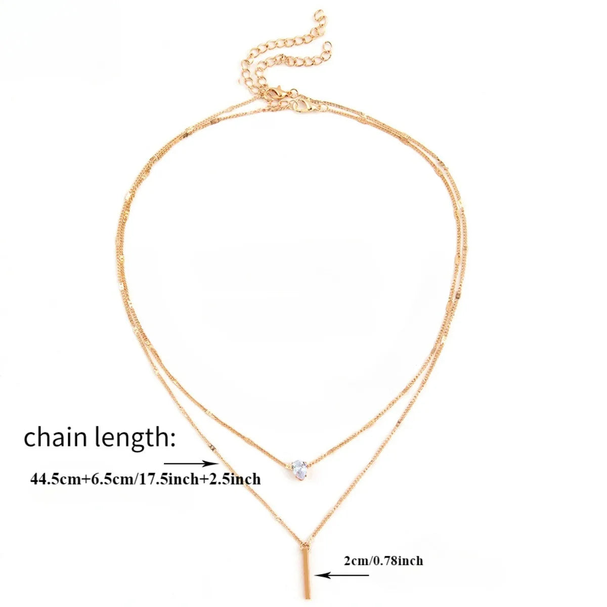 Glam Star & Heart Collarbone Necklace