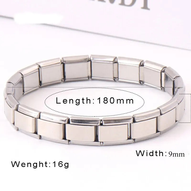 GlowBand – Stylish Silver Charm Bracele