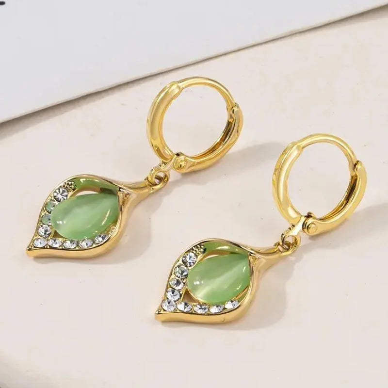Golden Glow Angel Earrings