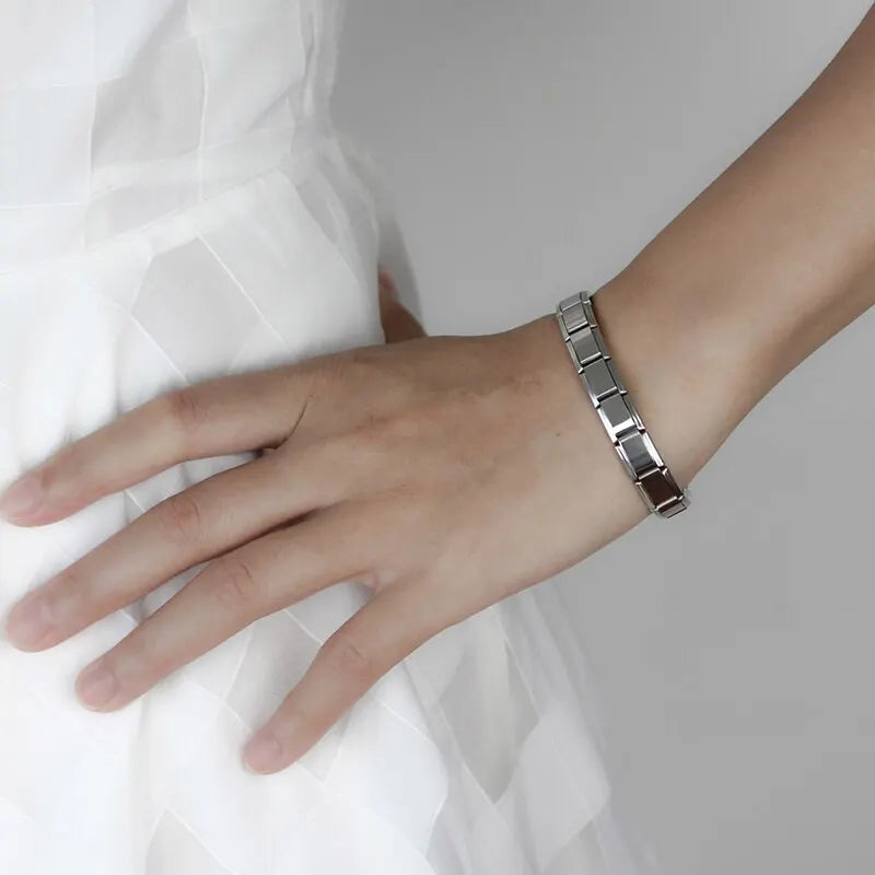 GlowBand – Stylish Silver Charm Bracele