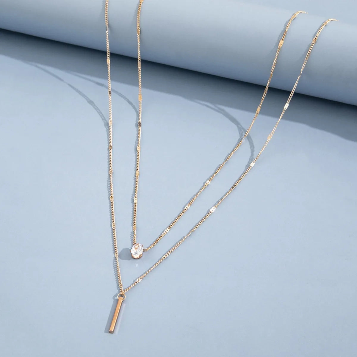 Glam Star & Heart Collarbone Necklace