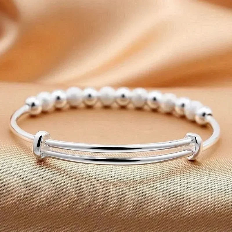 Shimmer Silver Charm Bracele