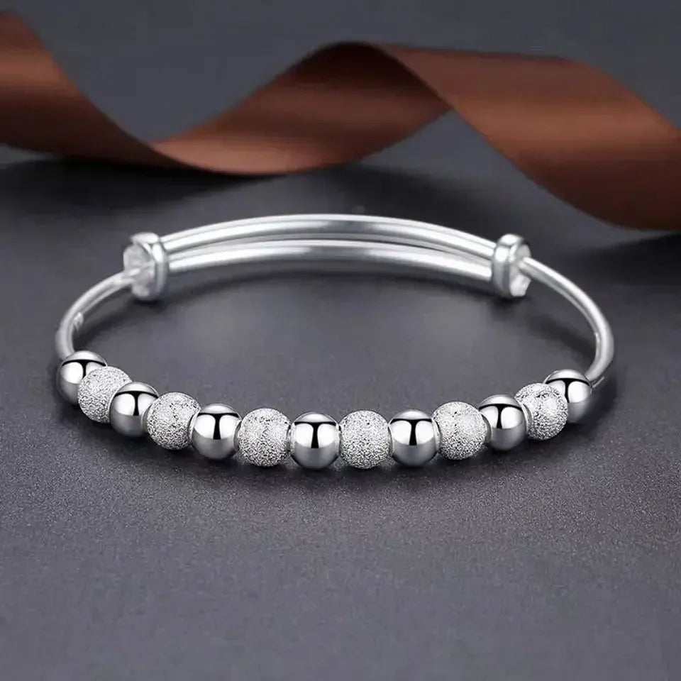 Shimmer Silver Charm Bracele