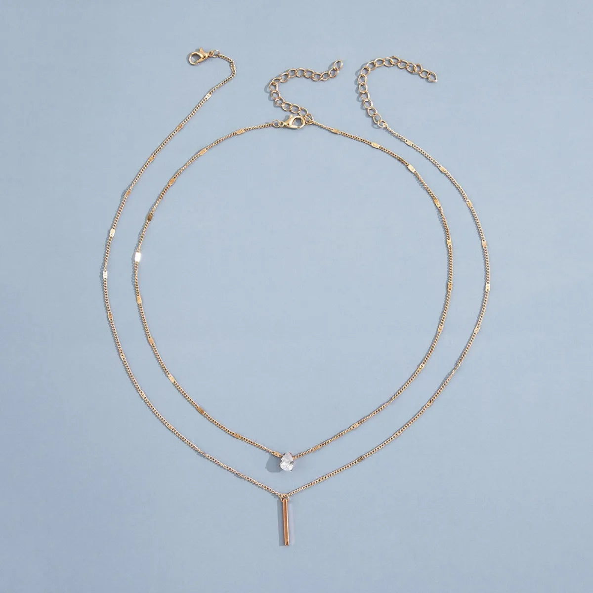Glam Star & Heart Collarbone Necklace