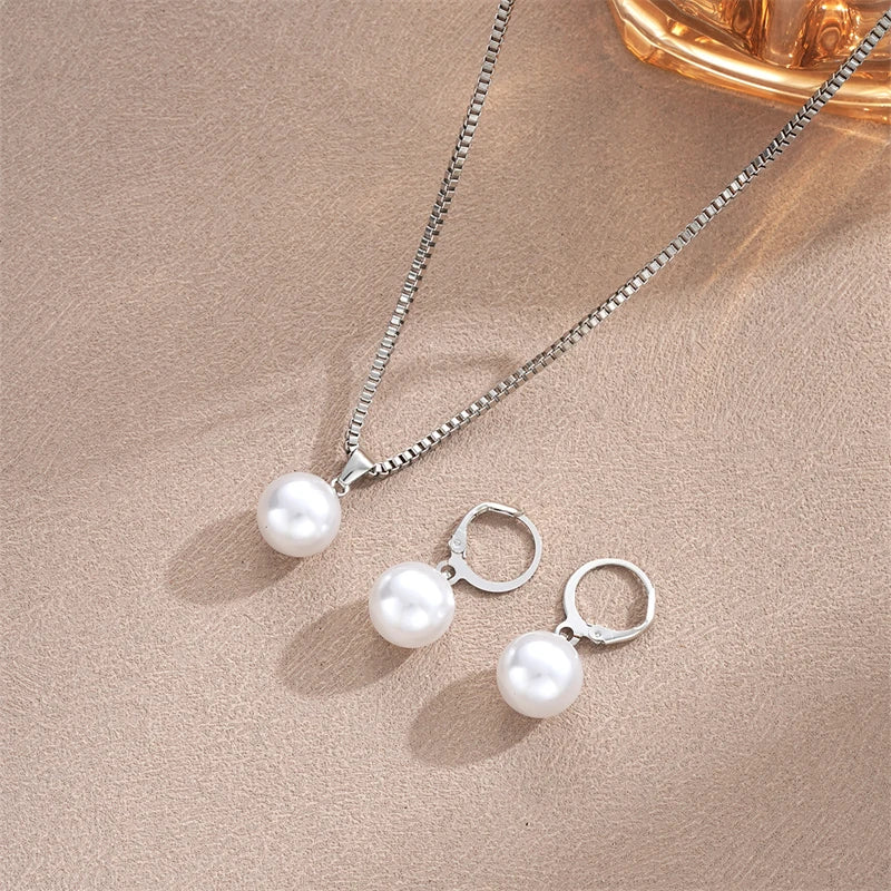 Golden Pearl Elegance Jewelry Set