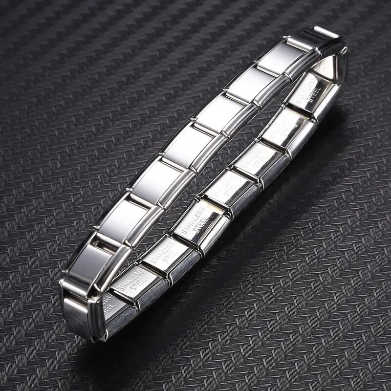 GlowBand – Stylish Silver Charm Bracele