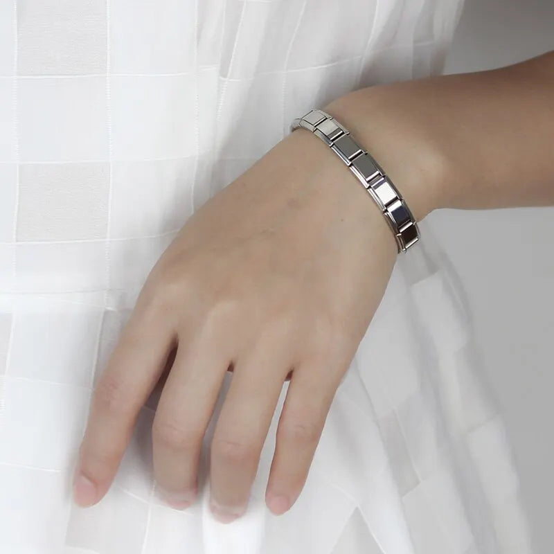 GlowBand – Stylish Silver Charm Bracele