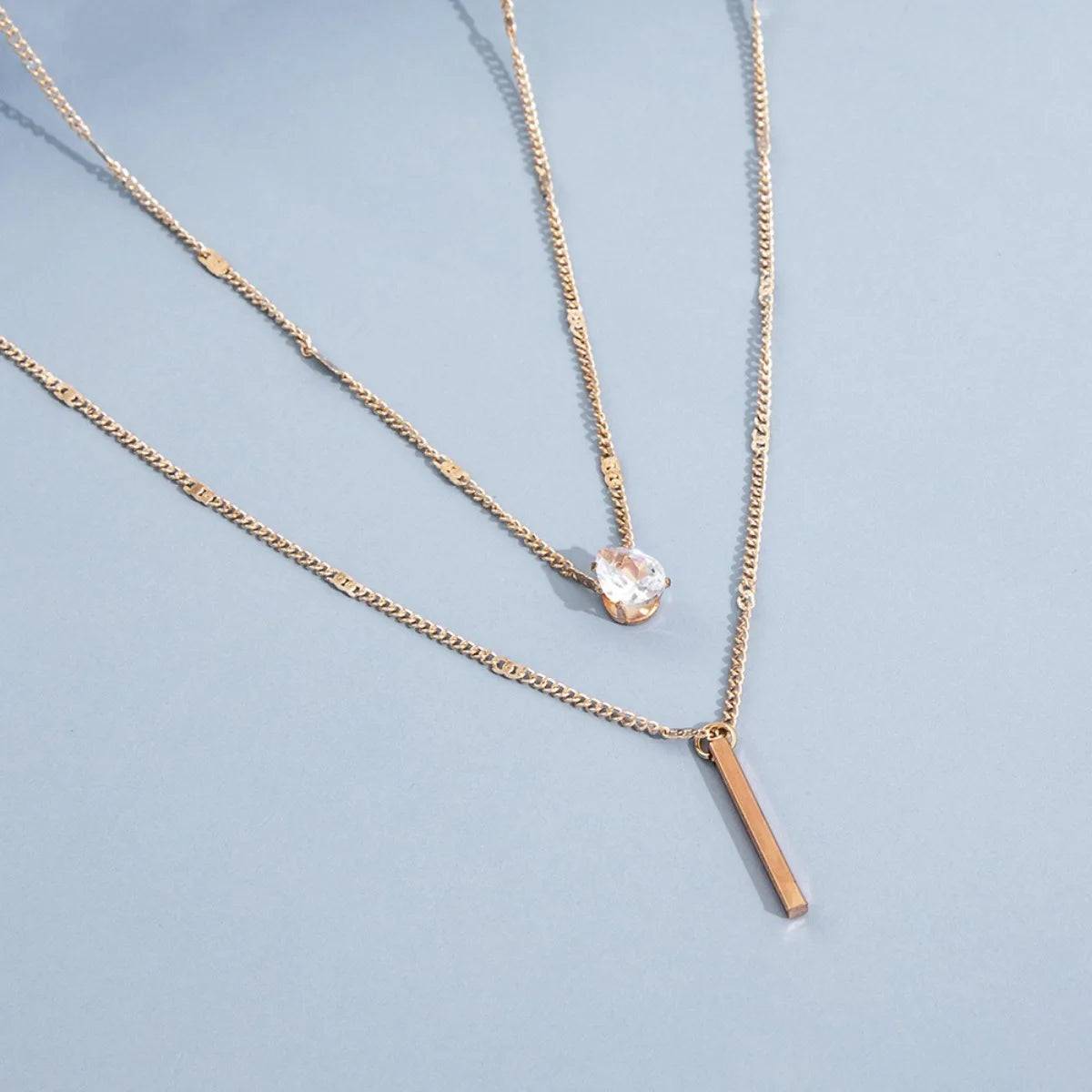 Glam Star & Heart Collarbone Necklace