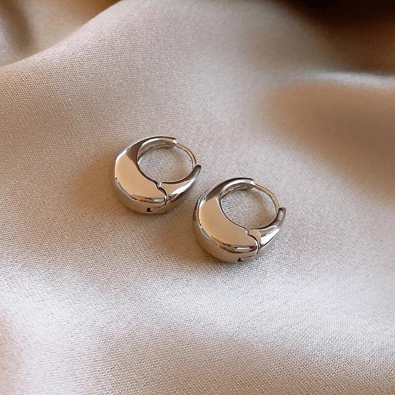 “UrbanEdge – Punk Oval Hoop Earrings”