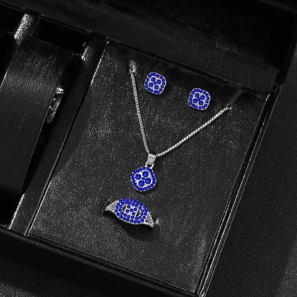 “LumièreCube – Elegant 3-Piece Jewelry Set”
