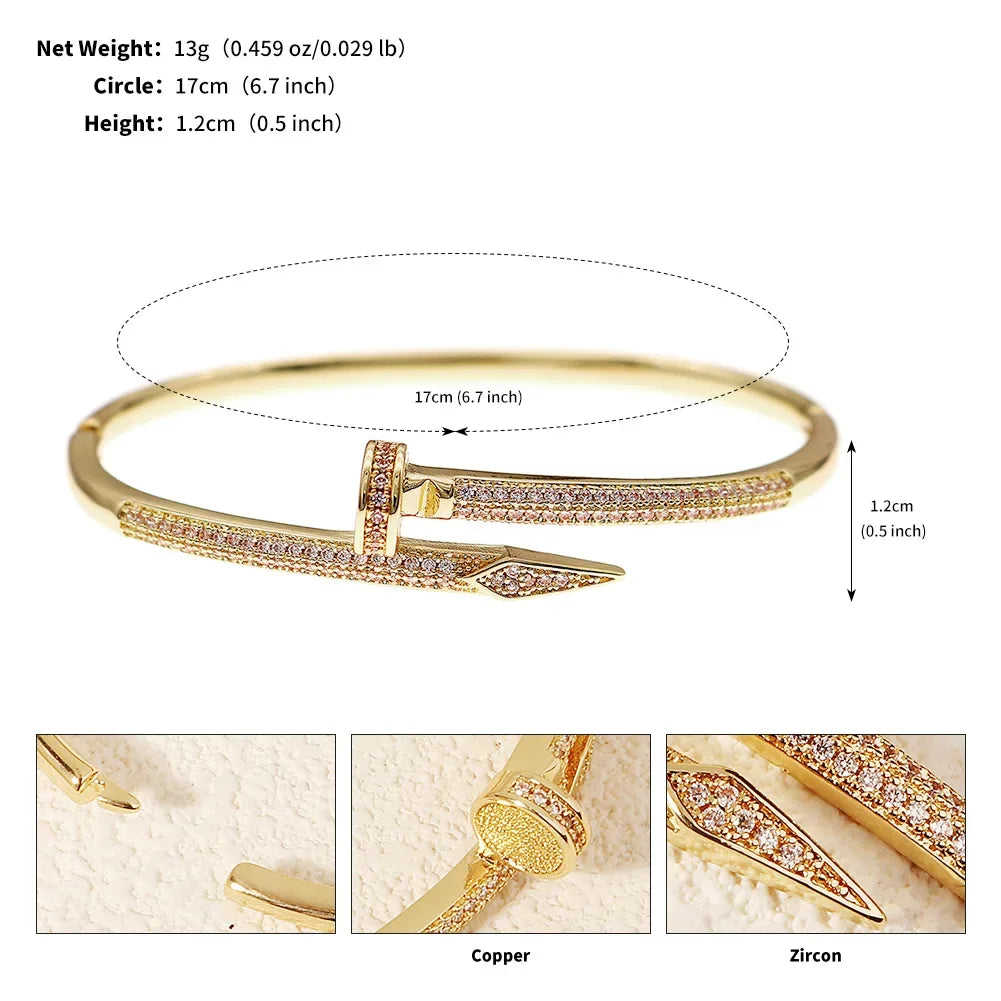 Twinkle Screw – Zircon Fashion Bracelet