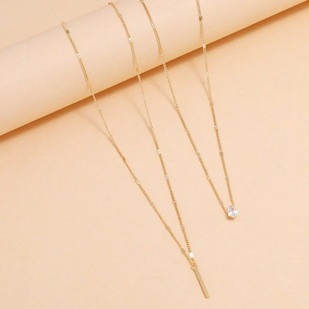 Glam Star & Heart Collarbone Necklace