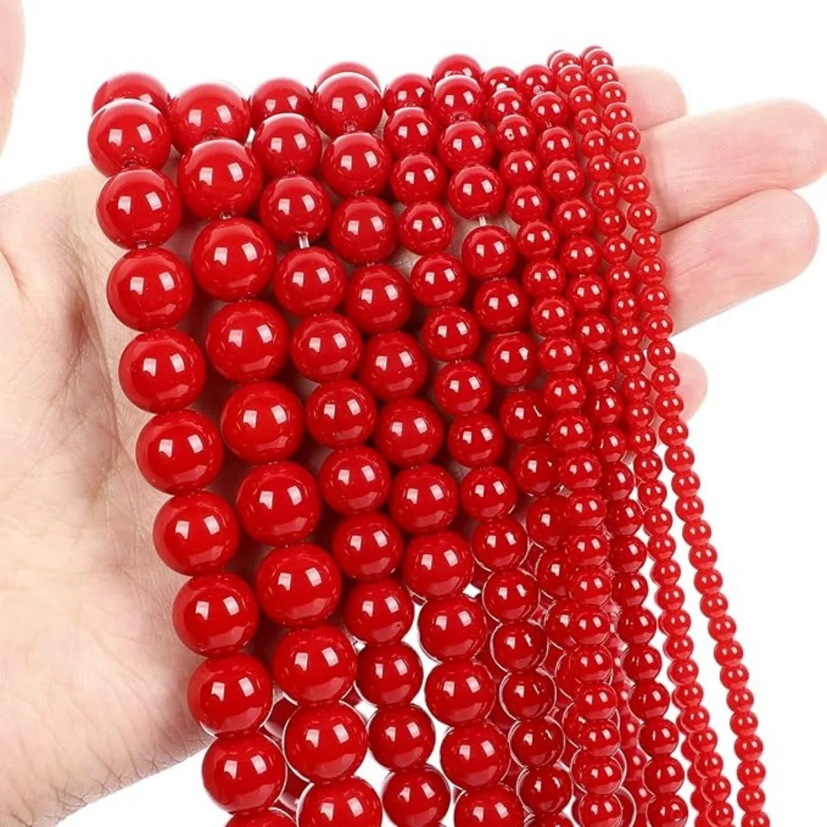 Scarlet Pearl – Natural Stone Beads