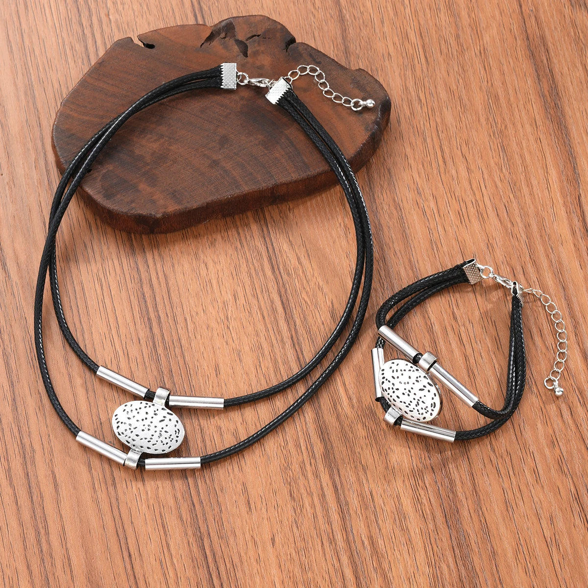Eterna Link – Double Layer Necklace & Bracelet