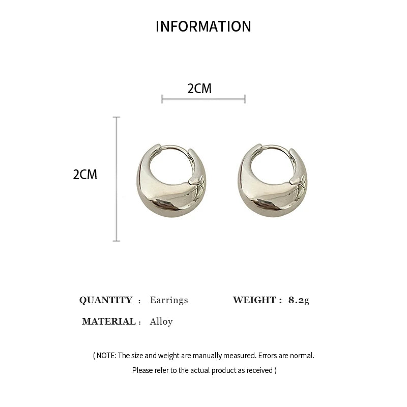“UrbanEdge – Punk Oval Hoop Earrings”