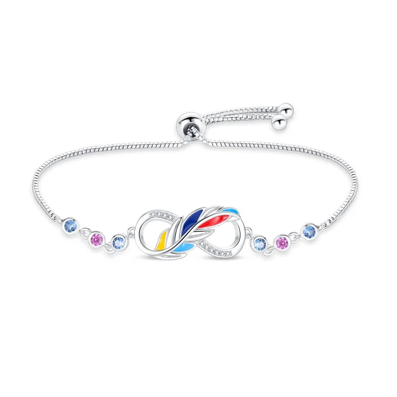 Moonlit Charm – Elegant Silver Bracelet