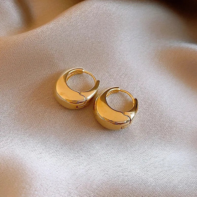 “UrbanEdge – Punk Oval Hoop Earrings”