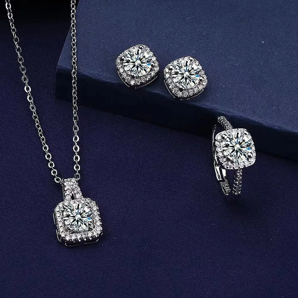 “LumièreCube – Elegant 3-Piece Jewelry Set”
