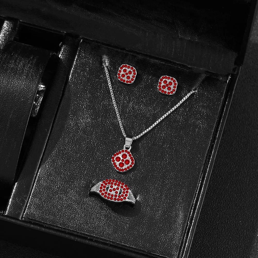 “LumièreCube – Elegant 3-Piece Jewelry Set”