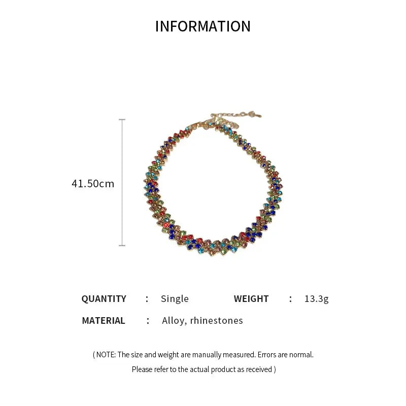 Luxe Gleam – Rhinestone Choker Necklace