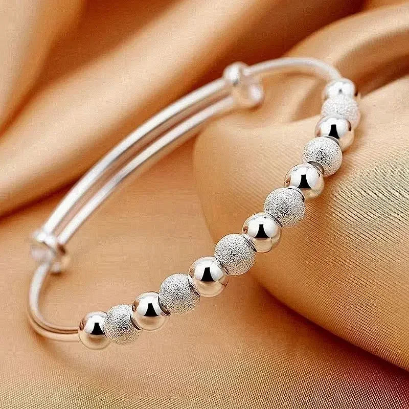 Shimmer Silver Charm Bracele