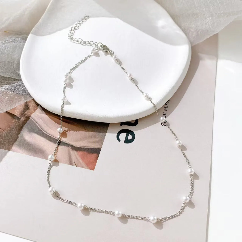 Royal Whisper – Beaded Pearl Pendant Necklace