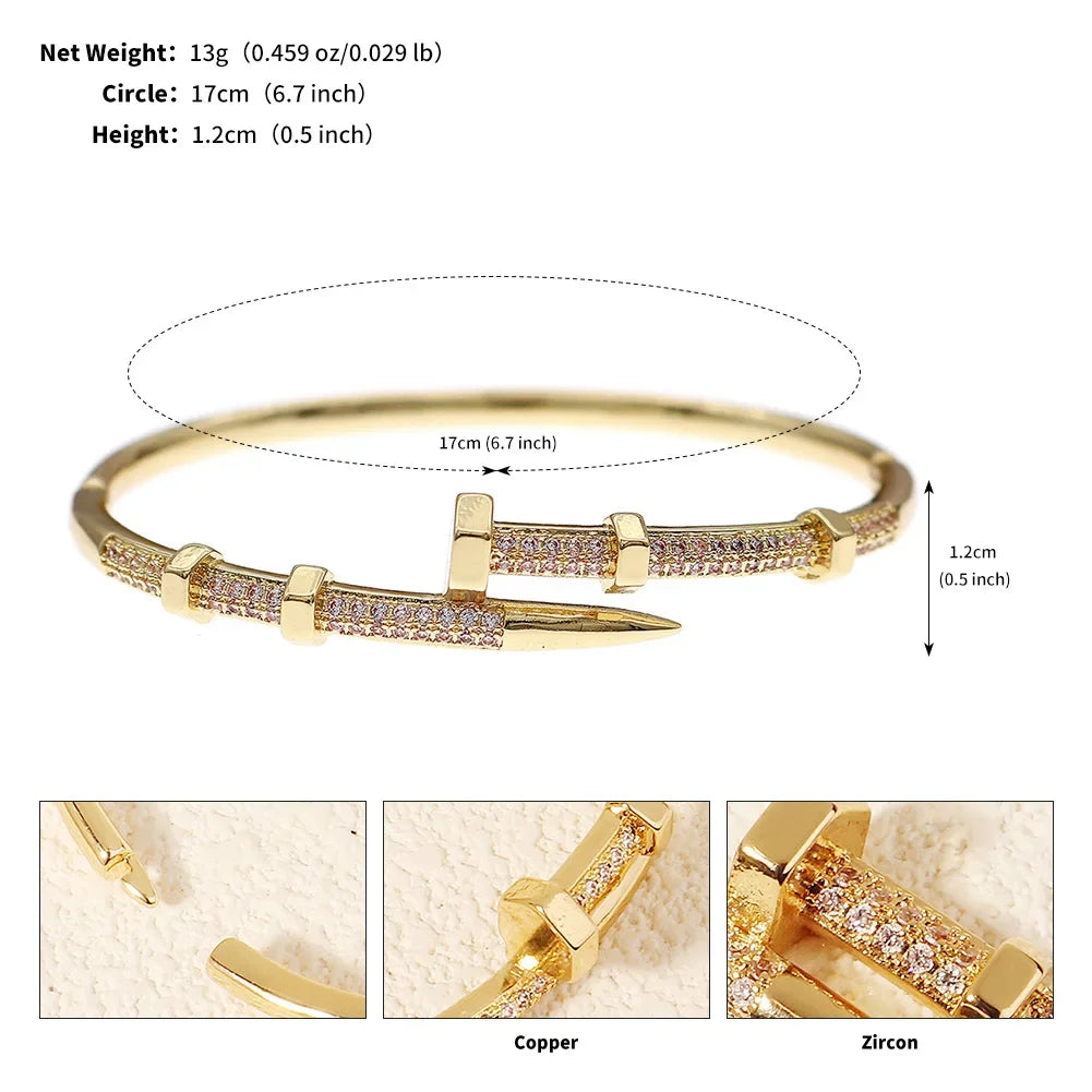 Twinkle Screw – Zircon Fashion Bracelet