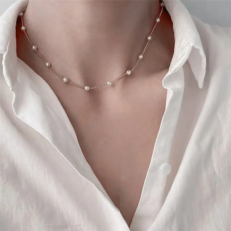 Royal Whisper – Beaded Pearl Pendant Necklace