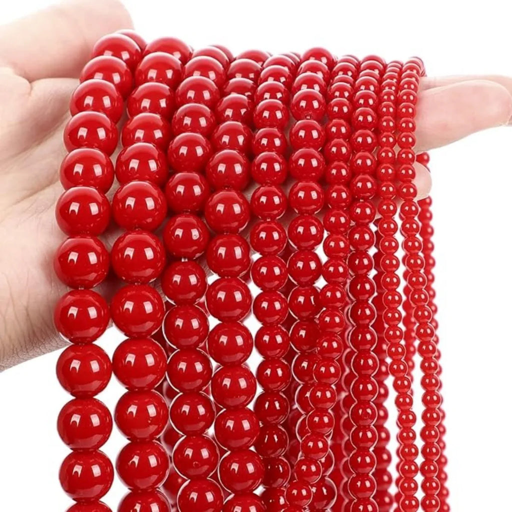 Scarlet Pearl – Natural Stone Beads