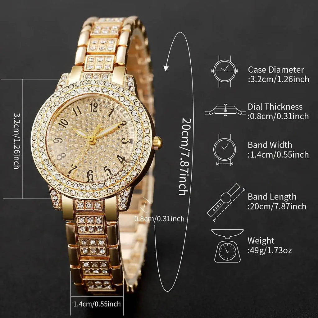 Radiant Charm – Luxury Women’s Wristwatch Set