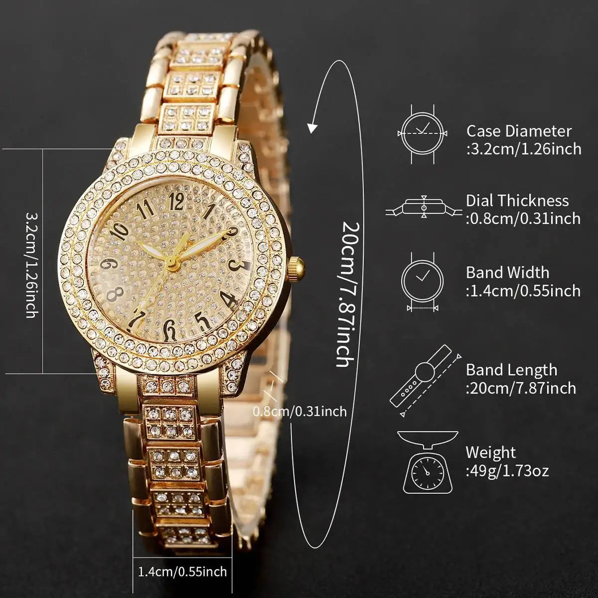 Radiant Charm – Luxury Women’s Wristwatch Set