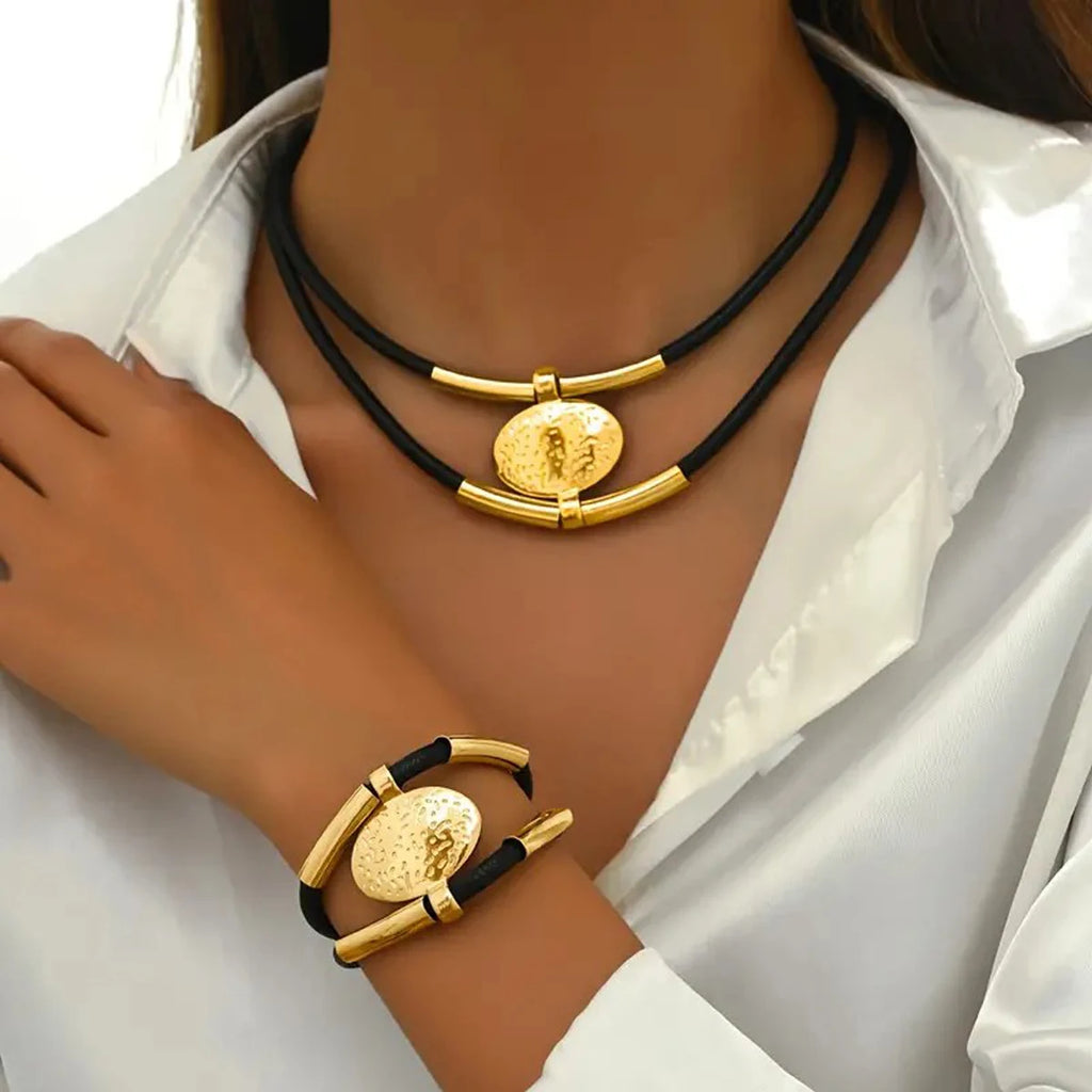 Eterna Link – Double Layer Necklace & Bracelet