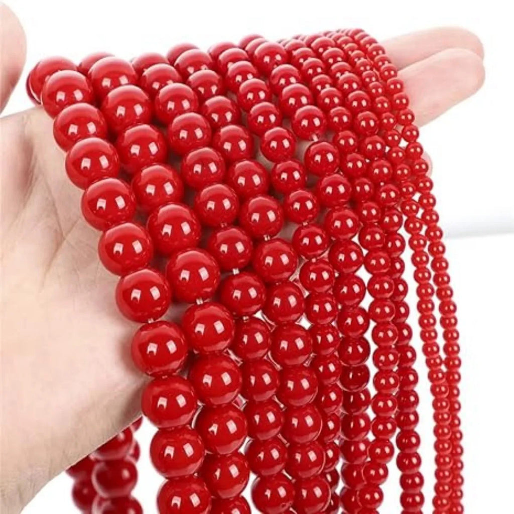 Scarlet Pearl – Natural Stone Beads